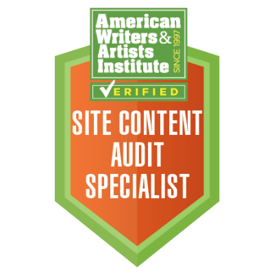 Site Content Audit Specialist Certification Badge