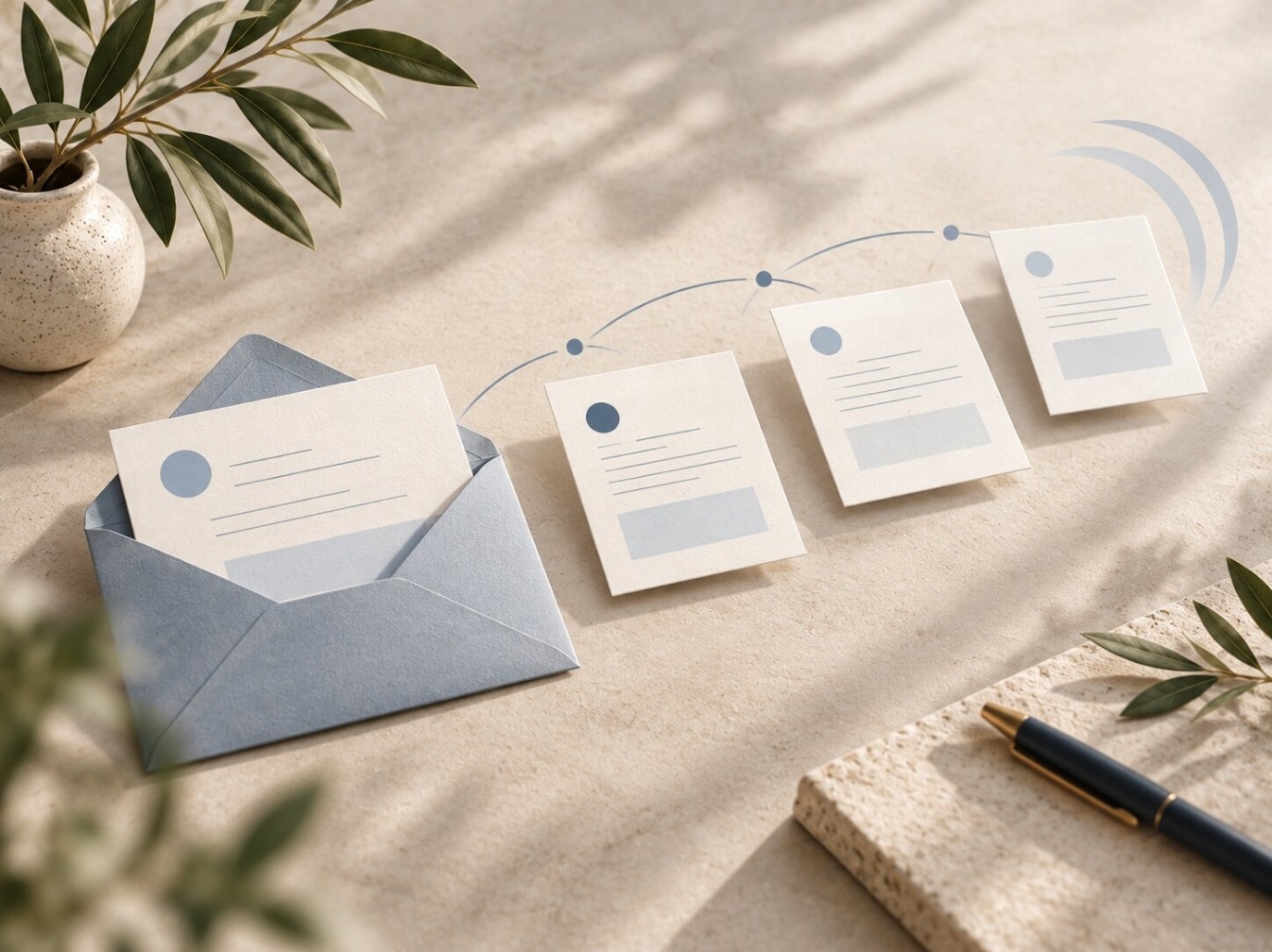 Email sequence envelopes